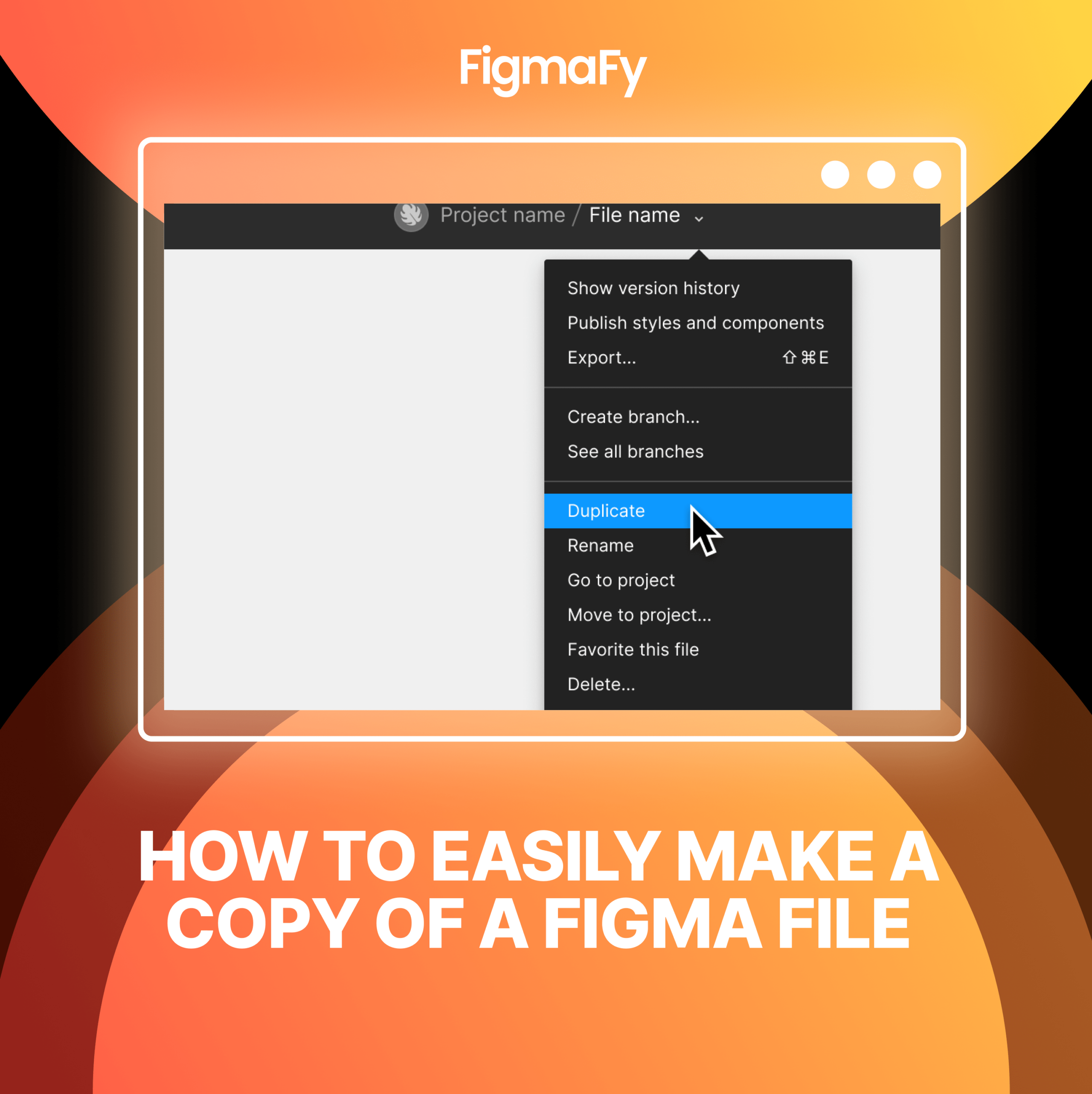 how to make a copy of a figma file