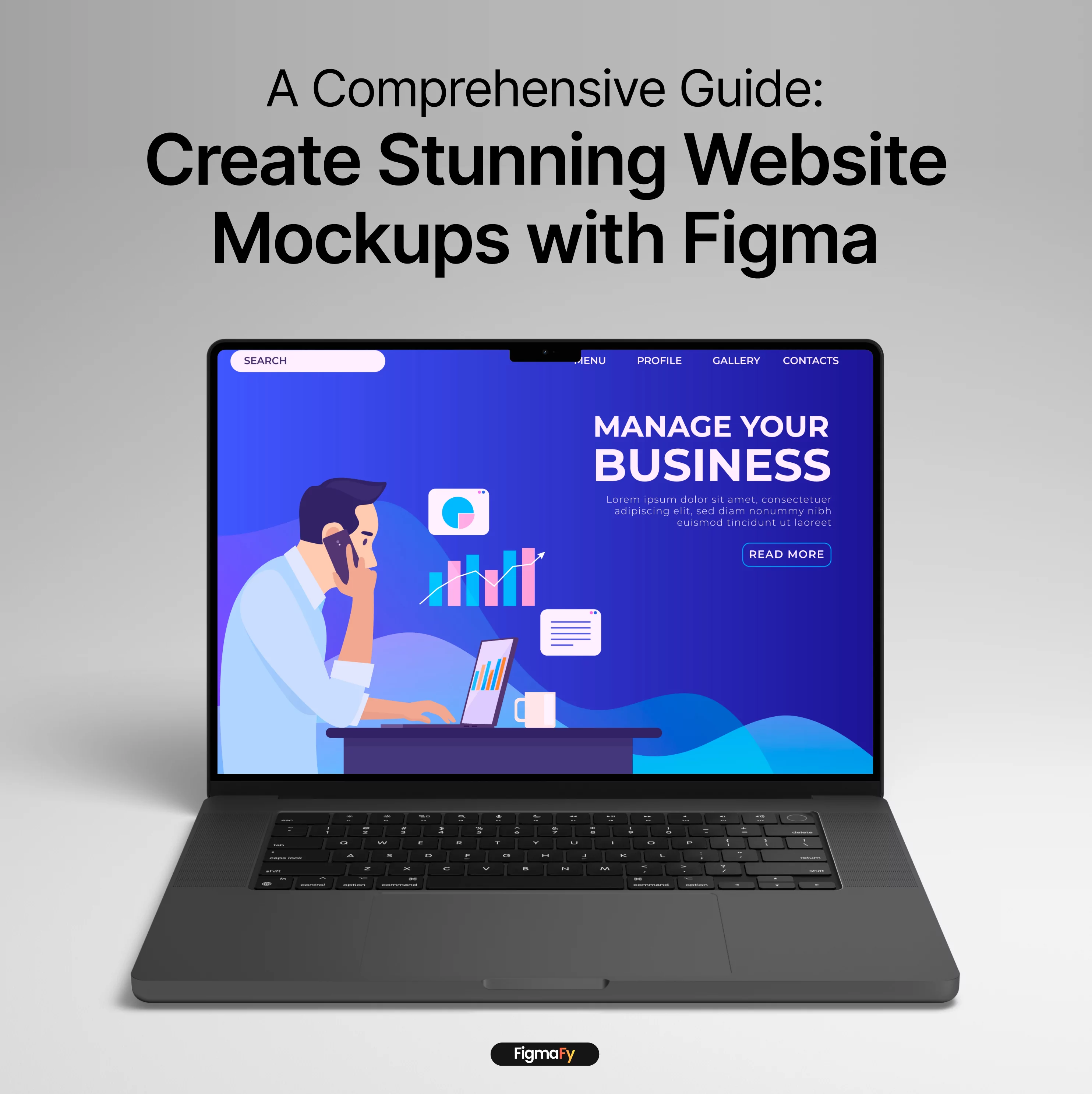 website mockup figma